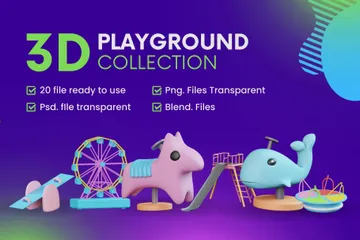 Coleção de playground Pacote de Icon 3D