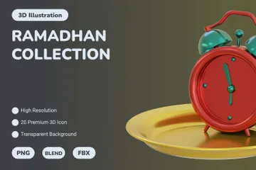 Colección Ramadán 3D Illustration Pack