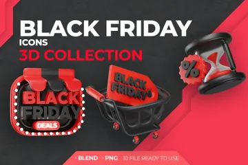 Collection du vendredi noir Pack 3D Icon