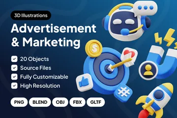 Collection marketing Pack 3D Icon