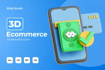 Comercio electrónico Paquete de Icon 3D