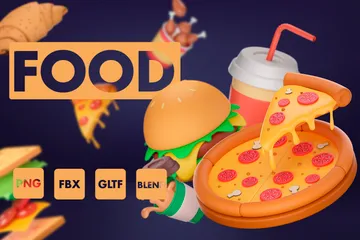 Alimento Paquete de Icon 3D