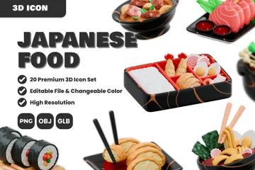 Comida japonesa Paquete de Icon 3D