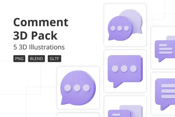 Commentaire Pack 3D Icon