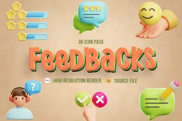 Commentaires Pack 3D Icon