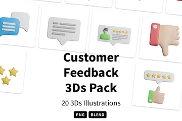 Commentaires des clients Pack 3D Icon