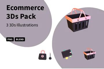 Commerce électronique Pack 3D Icon