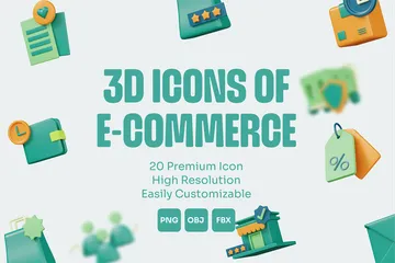 Commerce électronique Pack 3D Icon