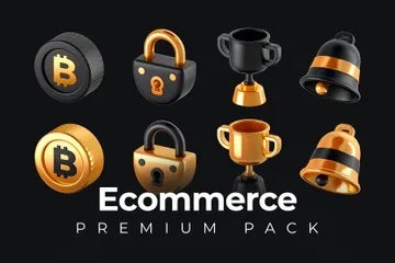 Commerce électronique Pack 3D Icon