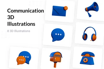 Communication 3D Illustration Pack