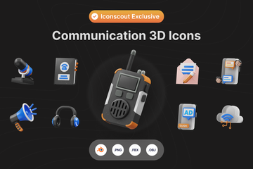 Communication 3D Illustration Pack