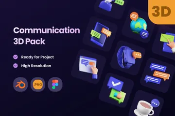 Communication 3D Illustration Pack