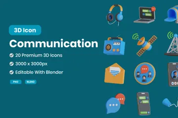 의사소통 3D Icon 팩