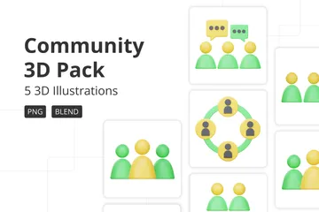 Community 3D Icon Pack