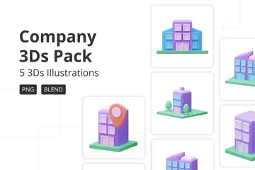 Company 3D Icon Pack