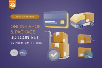 Compre y empaquete Paquete de Icon 3D