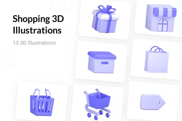 Compras Pacote de Icon 3D