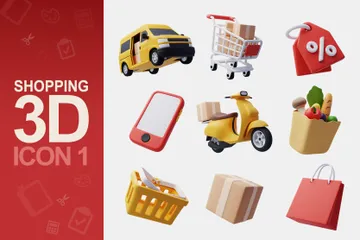 Compras Paquete de Icon 3D