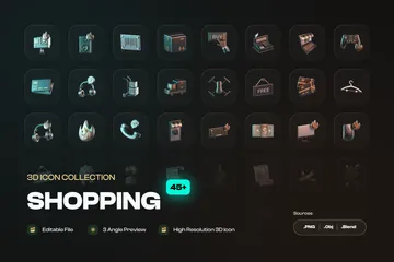 Venta de compras Paquete de Icon 3D