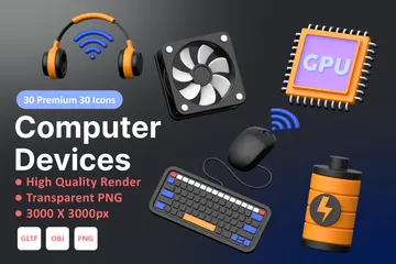 Computer Devices 3D Icon Pack