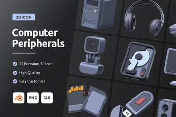 Computer Peripherals 3D Icon Pack