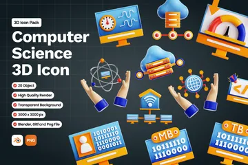 Computer Science 3D Icon Pack