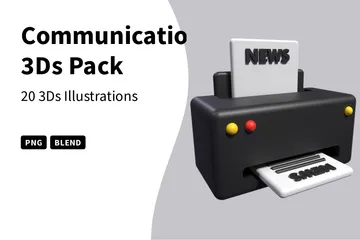 Comunicación Paquete de Icon 3D