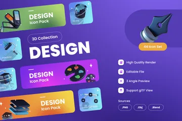 Conception Pack 3D Icon