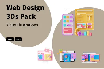 Création de sites web Pack 3D Illustration