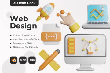 Création de sites web Pack 3D Icon