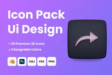 Design de l'interface utilisateur Pack 3D Icon