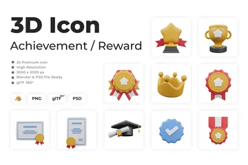 Conquista Pacote de Icon 3D