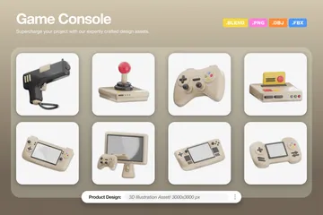 Consola de juego Paquete de Icon 3D