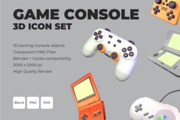 Console Game 3D Icon Pack