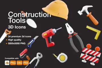 Construção Pacote de Icon 3D