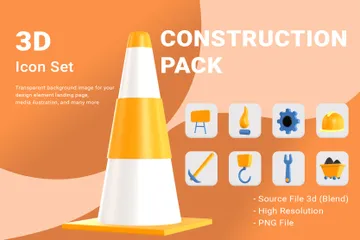 Construção Pacote de Icon 3D