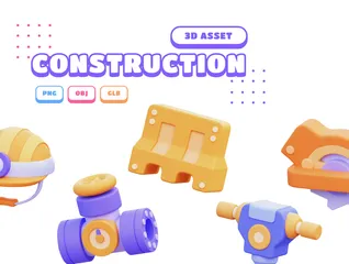 Construção Pacote de Icon 3D