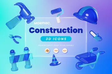 Construção Pacote de Icon 3D