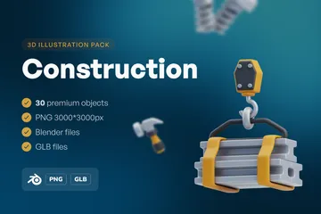 Construção Pacote de Icon 3D