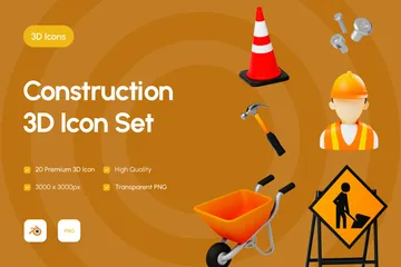 Construção Pacote de Icon 3D