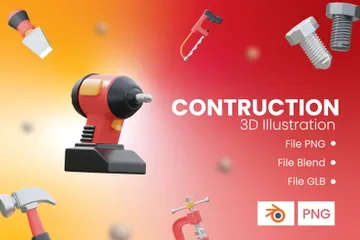 Construção Pacote de Icon 3D