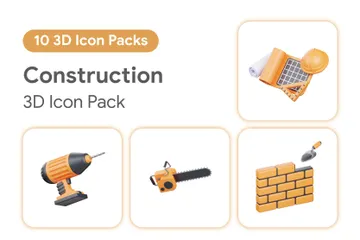 Construção Pacote de Icon 3D