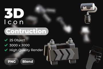 Construção Pacote de Icon 3D