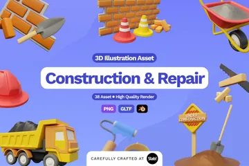 Construção e reparação Pacote de Icon 3D