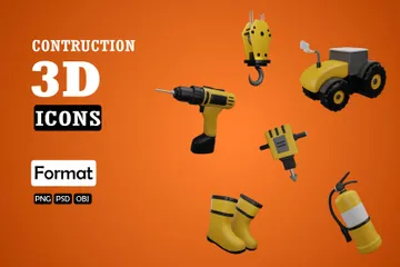 Construcción Paquete de Icon 3D