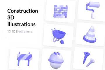 Construcción Paquete de Icon 3D