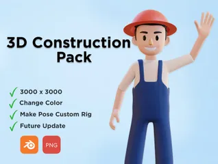 Construction 3D Illustration Pack