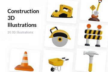 Construction 3D Illustration Pack