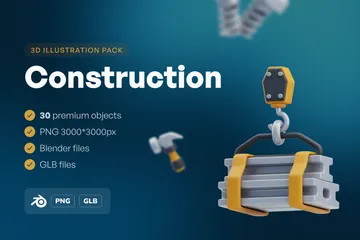 Construction 3D Icon Pack