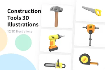 Construction Tools 3D Illustration Pack